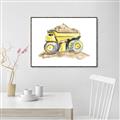 Picture of Yellow Tractor II _GroupedProduct_Rectangle_Landscape_Canvas_Framed_