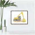 Picture of Crane    _GroupedProduct_Rectangle_Landscape_Canvas_Framed_