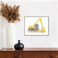 Picture of Crane    _GroupedProduct_Rectangle_Landscape_Canvas_Framed_