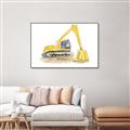 Picture of Crane    _GroupedProduct_Rectangle_Landscape_Canvas_Framed_
