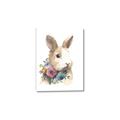 Picture of Sweet Floral Bunny I _GroupedProduct_Rectangle_Portrait_Canvas_