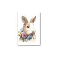 Picture of Sweet Floral Bunny I _GroupedProduct_Rectangle_Portrait_Canvas_