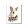 Picture of Sweet Floral Bunny I _GroupedProduct_Rectangle_Portrait_Canvas_
