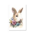 Picture of Sweet Floral Bunny I _GroupedProduct_Rectangle_Portrait_Canvas_