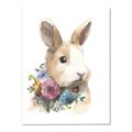 Picture of Sweet Floral Bunny I _GroupedProduct_Rectangle_Portrait_Canvas_