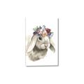 Picture of Sweet Floral Bunny _GroupedProduct_Rectangle_Portrait_Canvas_