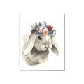 Picture of Sweet Floral Bunny _GroupedProduct_Rectangle_Portrait_Canvas_