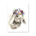 Picture of Sweet Floral Bunny _GroupedProduct_Rectangle_Portrait_Canvas_