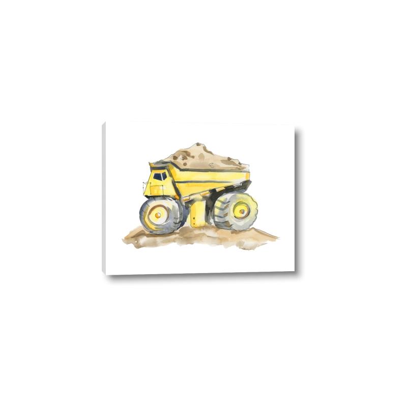 Picture of Yellow Tractor II _GroupedProduct_Rectangle_Landscape_Canvas_