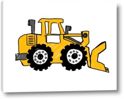 Picture of Yellow Dozer I