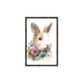 Picture of Sweet Floral Bunny I _GroupedProduct_Rectangle_Portrait_Canvas_Framed_