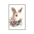 Picture of Sweet Floral Bunny I _GroupedProduct_Rectangle_Portrait_Canvas_Framed_