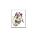 Picture of Sweet Floral Bunny _GroupedProduct_Rectangle_Portrait_Canvas_Framed_