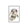 Picture of Sweet Floral Bunny _GroupedProduct_Rectangle_Portrait_Canvas_Framed_