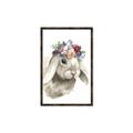 Picture of Sweet Floral Bunny _GroupedProduct_Rectangle_Portrait_Canvas_Framed_