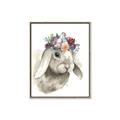 Picture of Sweet Floral Bunny _GroupedProduct_Rectangle_Portrait_Canvas_Framed_