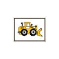Picture of Yellow Dozer _GroupedProduct_Rectangle_Landscape_Canvas_Framed_