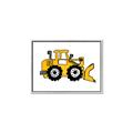 Picture of Yellow Dozer _GroupedProduct_Rectangle_Landscape_Canvas_Framed_