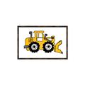 Picture of Yellow Dozer _GroupedProduct_Rectangle_Landscape_Canvas_Framed_