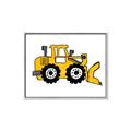 Picture of Yellow Dozer _GroupedProduct_Rectangle_Landscape_Canvas_Framed_