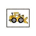 Picture of Yellow Dozer _GroupedProduct_Rectangle_Landscape_Canvas_Framed_