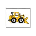 Picture of Yellow Dozer _GroupedProduct_Rectangle_Landscape_Canvas_Framed_