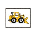 Picture of Yellow Dozer _GroupedProduct_Rectangle_Landscape_Canvas_Framed_