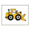 Picture of Yellow Dozer _GroupedProduct_Rectangle_Landscape_Canvas_Framed_