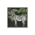 Picture of Zebra In The Jungle _GroupedProduct_Square_Canvas_Framed_