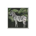 Picture of Zebra In The Jungle _GroupedProduct_Square_Canvas_Framed_