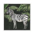 Picture of Zebra In The Jungle _GroupedProduct_Square_Canvas_Framed_