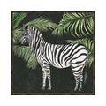 Picture of Zebra In The Jungle _GroupedProduct_Square_Canvas_Framed_