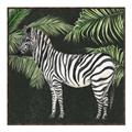 Picture of Zebra In The Jungle _GroupedProduct_Square_Canvas_Framed_