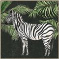 Picture of Zebra In The Jungle _GroupedProduct_Square_Canvas_Framed_