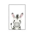 Picture of Sweet Zebra _GroupedProduct_Rectangle_Portrait_Canvas_Framed_