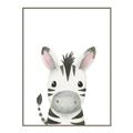 Picture of Sweet Zebra _GroupedProduct_Rectangle_Portrait_Canvas_Framed_
