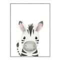Picture of Sweet Zebra _GroupedProduct_Rectangle_Portrait_Canvas_Framed_