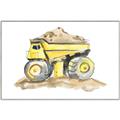 Picture of Yellow Tractor II _GroupedProduct_Rectangle_Landscape_Canvas_Framed_