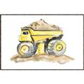 Picture of Yellow Tractor II _GroupedProduct_Rectangle_Landscape_Canvas_Framed_