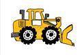 Picture of Yellow Dozer _GroupedProduct_Rectangle_Landscape_Unframed_Print_Only_