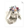 Picture of Sweet Floral Bunny _GroupedProduct_Rectangle_Portrait_Unframed_Print_Only_