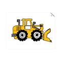 Picture of Yellow Dozer _GroupedProduct_Rectangle_Landscape_Unframed_Print_Only_