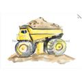 Picture of Yellow Tractor II _GroupedProduct_Rectangle_Landscape_Unframed_Print_Only_