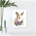 Picture of Sweet Floral Bunny I _GroupedProduct_Rectangle_Portrait_Unframed_Print_Only_