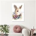 Picture of Sweet Floral Bunny I _GroupedProduct_Rectangle_Portrait_Unframed_Print_Only_