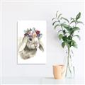Picture of Sweet Floral Bunny _GroupedProduct_Rectangle_Portrait_Unframed_Print_Only_