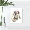 Picture of Sweet Floral Bunny _GroupedProduct_Rectangle_Portrait_Unframed_Print_Only_