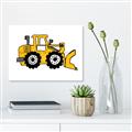 Picture of Yellow Dozer _GroupedProduct_Rectangle_Landscape_Unframed_Print_Only_