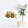 Picture of Yellow Dozer _GroupedProduct_Rectangle_Landscape_Unframed_Print_Only_