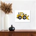 Picture of Yellow Dozer _GroupedProduct_Rectangle_Landscape_Unframed_Print_Only_